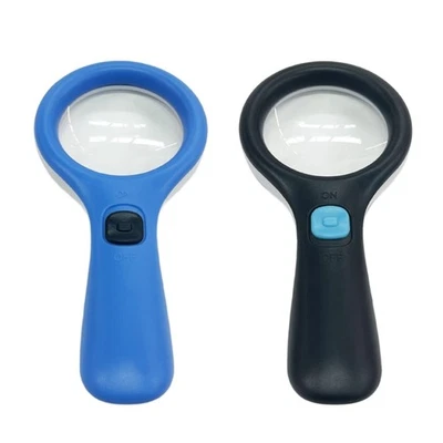 Stable Handheld Magnifier 10x Magnification Rubber Grip for Detailed Observation - Image 1 of 4