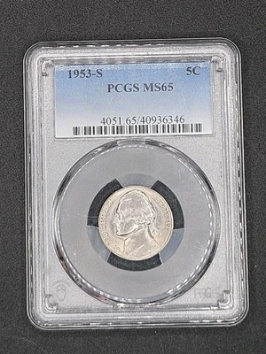 1953-S Jefferson Nickel | PCGS MS65 - Image 1 of 4