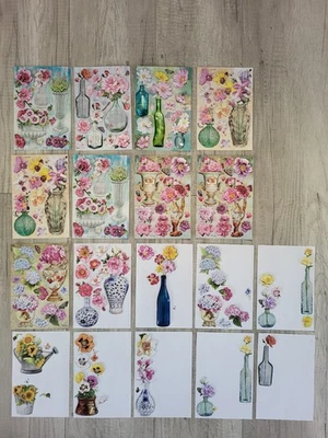 Ideen mit Herz 3D Relief Sticker Vase Blume 18 Bögen - Bild 1 von 4