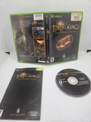 Lord of the Rings Fellowship of the Ring Xbox CIB Complete w/ Reg Card & Manual - Image 1 of 4