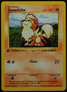 Growlithe #58 LP Pokemon Card - Picture 1 of 3
