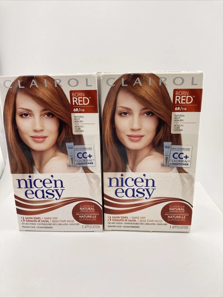Clairol Nice 'n Easy Hair Color, Natural Light Auburn (110)
