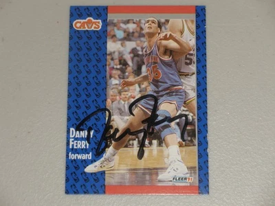 Baloncesto Fleer 1991-92 IP autógrafo automático #36 Danny Ferry Foto 1 de 2