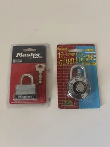 Lot of 2 MASTER LOCK 22D + Guard Locker COMBINATION 1504 NOS - Picture 1 of 11