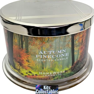 Homeworx by Slatkin & Co Autumn Pinecone Scented Candle Fall 18 oz 4 Wick New - Picture 1 of 3