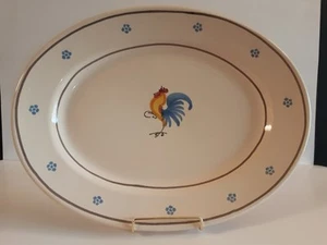 Vintage Ceramiche Italienische Keramik Ovale Platte mit Hahn - Bild 1 von 10