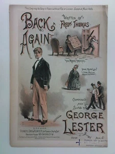 music hall art cover GEORGE LESTER back again - Picture 1 of 1