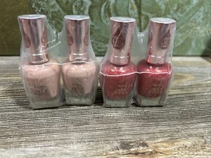 Sally Hansen Color Therapy Nail Polish,  210 Re-Nude, & 255 Lips Tulips  Lot Of4 - Picture 1 of 5
