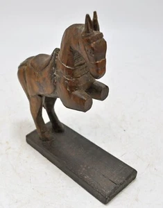 Vintage Holz Pferd Figur original alt handgeschnitzt - Bild 1 von 9
