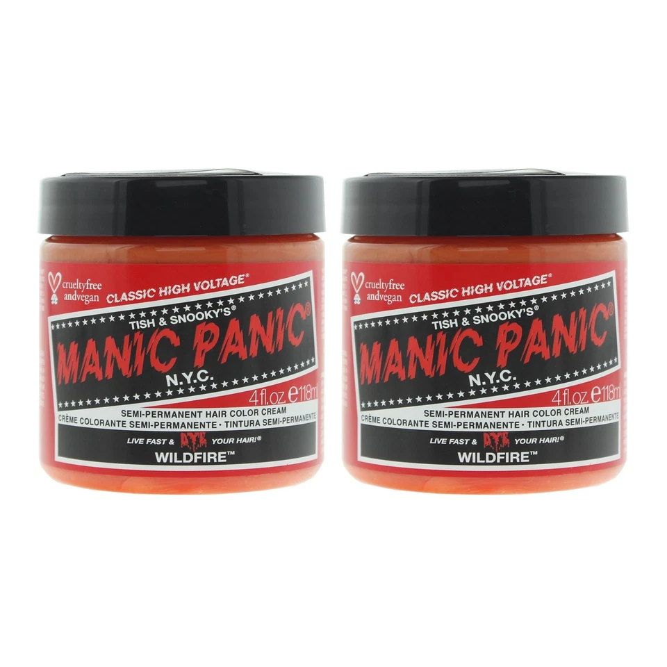 Manic Panic High Voltage Semi Permanent Hair Color Cream 118ml Wildfire x 2 - Image 1 of 1