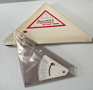 10” Acrylic Adjustable Inking Edge Triangle Pickett APC 10I Drafting Tool  Japan - Picture 1 of 5