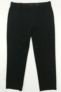Pantalones Van Heusen para hombre, talla 36 X 32, negros, 73 % poliéster, 21 % rayón, 6 % spandex - Imagen 1 de 4