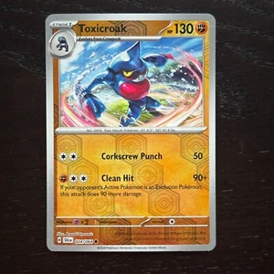 Toxicroak 024/064 Pokemon Shrouded Fable Scarlet & Violet Reverse Holo Common NM - Picture 1 of 2