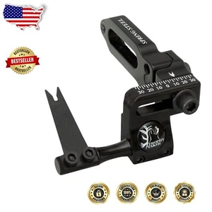 Respaldo de acero con resorte derecho negro premium con cuchillas ajustables - perfecto para caza - Imagen 1 de 2