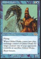 1x Gilded Drake Light Play, English Urza's Saga MTG Magic