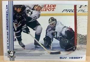 2000-01 In the Game Be A Player Memorabilia Sapphire #65 Guy Hebert /100 Ducks - Picture 1 of 2