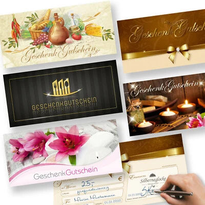 TOP Geschenkgutscheine Gastronomie Wellness Gutschein Gutscheinkarten Restaurant - Bild 1 von 2