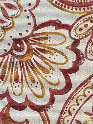 Tablecloth & Runner Cynthia Rowley Paisley Cream Traditional 100% Cotton Dining - Image 1 of 4