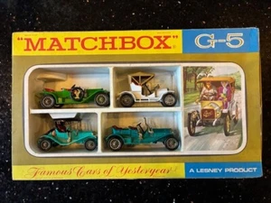 Matchbox G-5 Famous Cars of Yesteryear/Models of Yesteryear Set 1969 - Picture 1 of 6