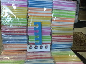 100 pairs 200 pcs disposable soft foam pedicure toe separator individual warp - Picture 1 of 1