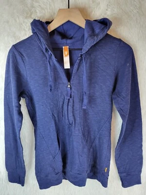 LUCY MUJER JERSEY MEDIA CREMALLERA SUDADERA CON CAPUCHA TALLA SP PEQUEÑO PETITE CORDÓN Foto 1 de 4