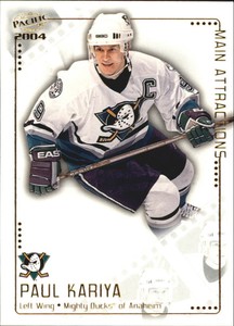 2003-04 (DUCKS) Pacific Main Attractions #1 Paul Kariya