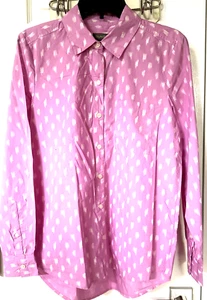 Women New Style&Co Pink/White Long Sleeve Buttons-Up Casual Shirt size S - Picture 1 of 4