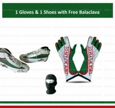 TONY KART Go Kart Race Shoes & Matching Gloves - image 1 of 3