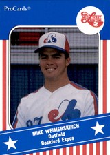 1991 Midwest League All-Stars ProCards MWL49 Mike Weimerskirch Rochester MN Card