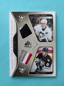 2006-07 SP Game used. Sidney Crosby and Mark Recchi ... dual patch !!. #01/25 !!