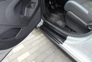 Citroen Berlingo 2008- Plastic Door Sill Scuff Guard Scratches Trim Protectors - Picture 1 of 7