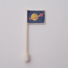 Lego Classic Space Logo Flag Only In Beta-1 Command Base 6970 Vintage 1980