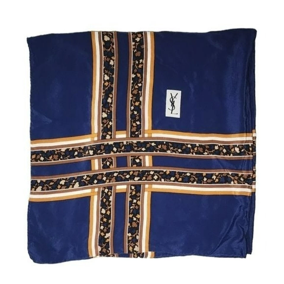 Bufanda de seda vintage YSL grande Foto 1 de 1