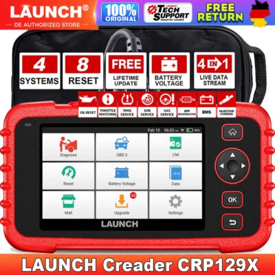 2025 Launch CRP129X Profi KFZ Diagnosegerät Auto OBD2 Scanner SAS EPB TPMS SRS - Bild 1 von 4