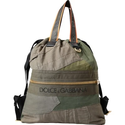 DOLCE & GABBANA Bolso Militar Verde Retazos Mochila Bolso Hombres 2040usd Foto 1 de 4