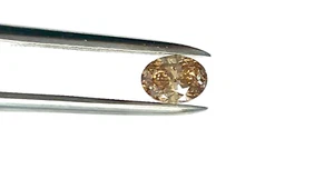 DIAMANTE PULIDO CORTE BRILLANTE OVALADO MARRÓN 0,60 QUILATES - Imagen 1 de 2