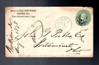Envelope Scott U163 with exceptional Fancy Cancel U. S. in circle rare 1878