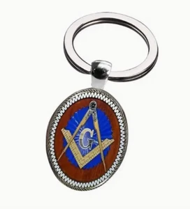 Masonic Keyring Square and Compass Ideal gift for any Freemason. - Picture 1 of 4