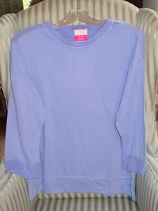 NWT. FRESH PRODUCE WATERFRONT CALLIE  SWEATSHIRT IN PERI  (XS/S) - Picture 1 of 3
