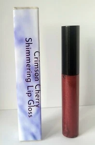 Vegan Lip Gloss Crimson Cherry Shimmering Glitter Organic Lip Gloss- 10ML - Picture 1 of 4