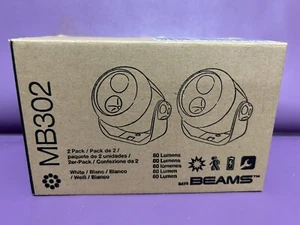Mr Beams Wireless Motion Sensor LED Spot Light Easy Install No-Wire White (2pck) - Picture 1 of 12