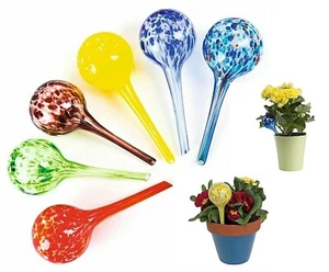 Plant Watering Spheres Retro Colourful Set of 6 Globes Outdoor Garden Patio Pot - Picture 1 of 6
