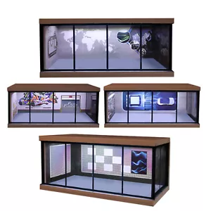 NEU 1/64 Auto Garage Modell LED Beleuchtung Auto Showroom Szene Display Modell Geschenk - Bild 1 von 23