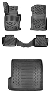 Juego de 5 alfombrillas + revestimiento de maletero de carga para Land Rover Range Rover Sport 2005-2013 Foto 1 de 4