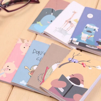 1xMini Cute Cartoon Notebook Handy Pocket Notepad Paper Notes Journal Diary 120K - Image 1 of 4