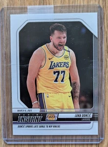 2024-25 Panini Instant Luka Doncic Lakers /502 Sparks Late Surge tu Nip Knicks - Picture 1 of 2