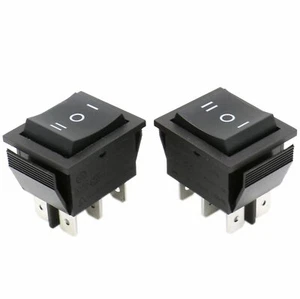 2 Stück Wippenschalter Ein-Aus-Ein, 2 polig (6pin) Wechselschalter 16A 250~ - Bild 1 von 6