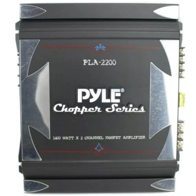 1 Verstärker PYLE PLA-2200 PLA2200 2 Kanäle 2 Ch Verstärker 1400 Watt Max - Bild 1 von 4
