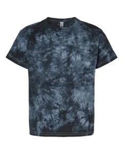 Dyenomite 20BCR Youth Crystal Tie-Dyed T-Shirt - Picture 1 of 5