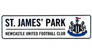 Letrero de ventana Newcastle United St. James Park mercancía oficial FC Street - Imagen 1 de 4